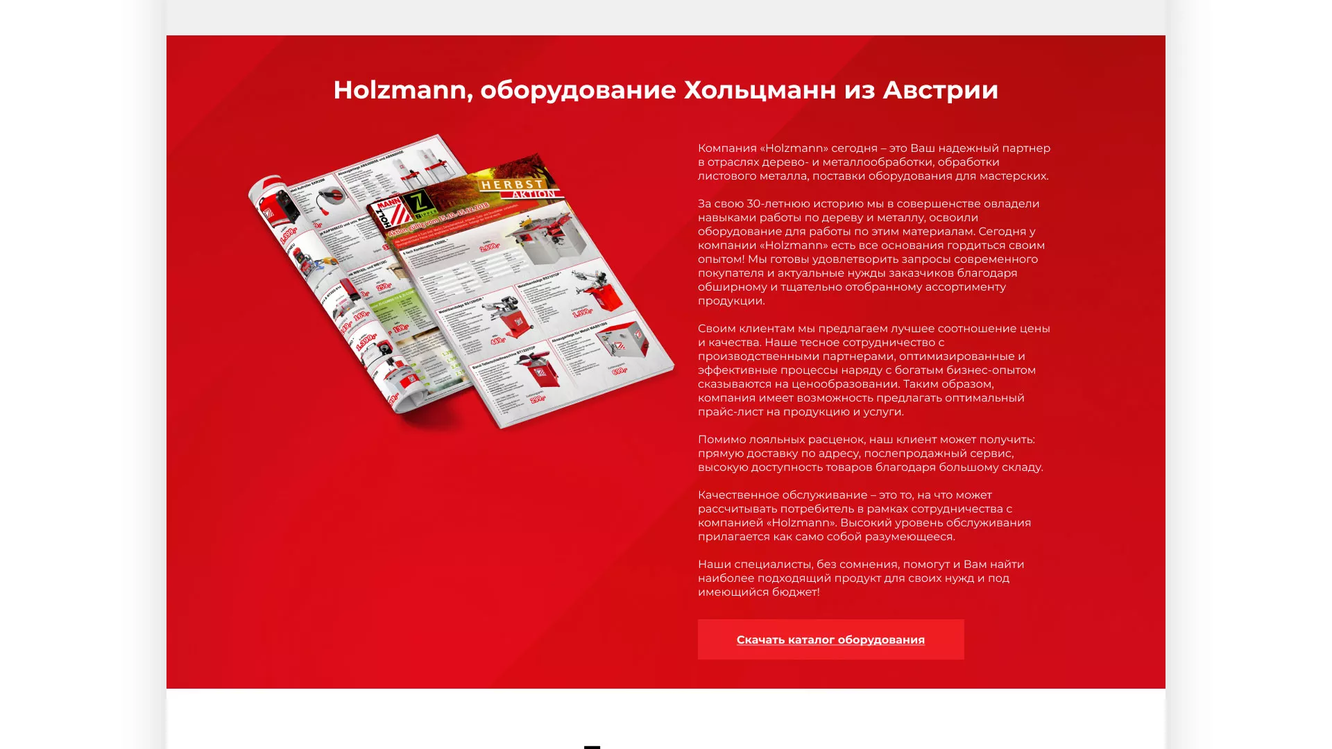 Создание сайта компании «HOLZMANN Maschinen GmbH» в Анжеро-Судженске