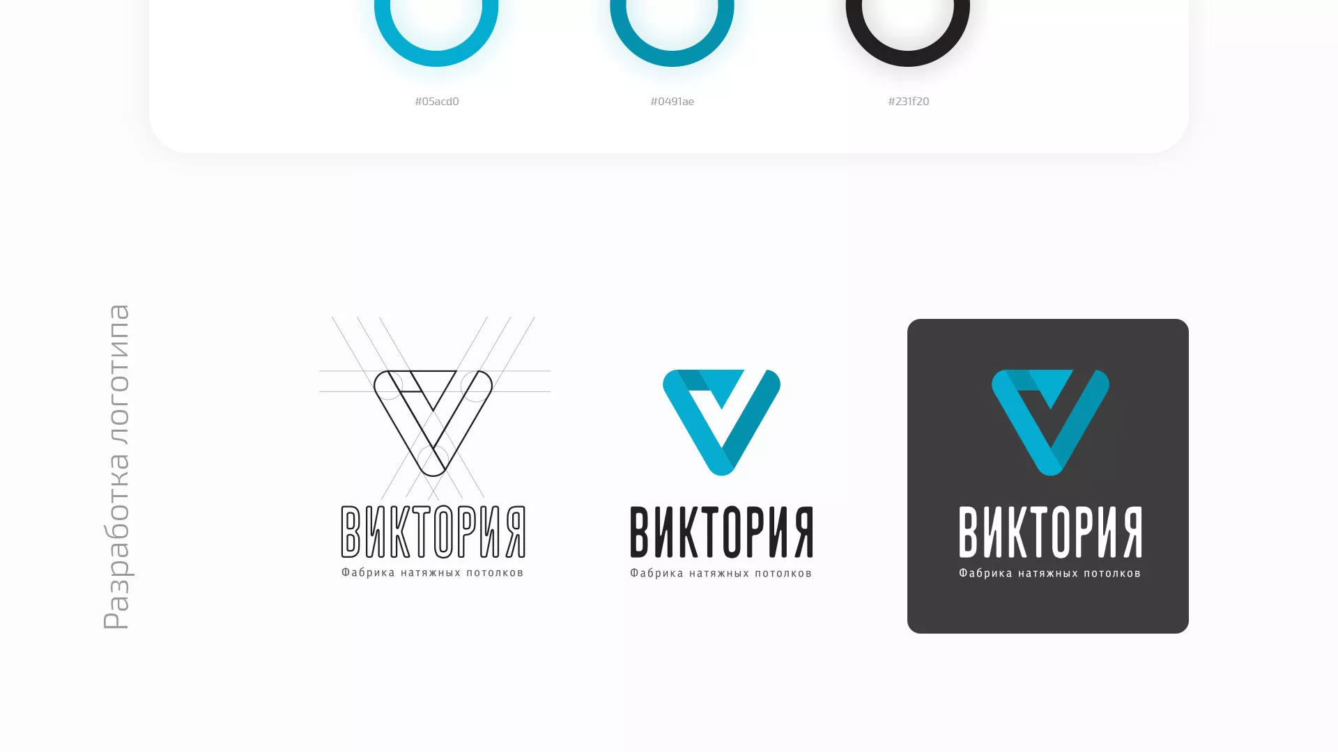 Разработка фирменного стиля компании по продаже и установке натяжных потолков в Анжеро-Судженске
